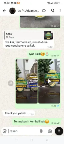 Testimonial Papan Bunga Pernikahan sukatali