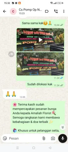 Testimonial Papan Bunga sukatali