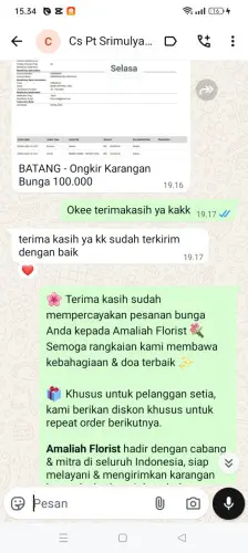 Testimonial Papan Bunga sukatali